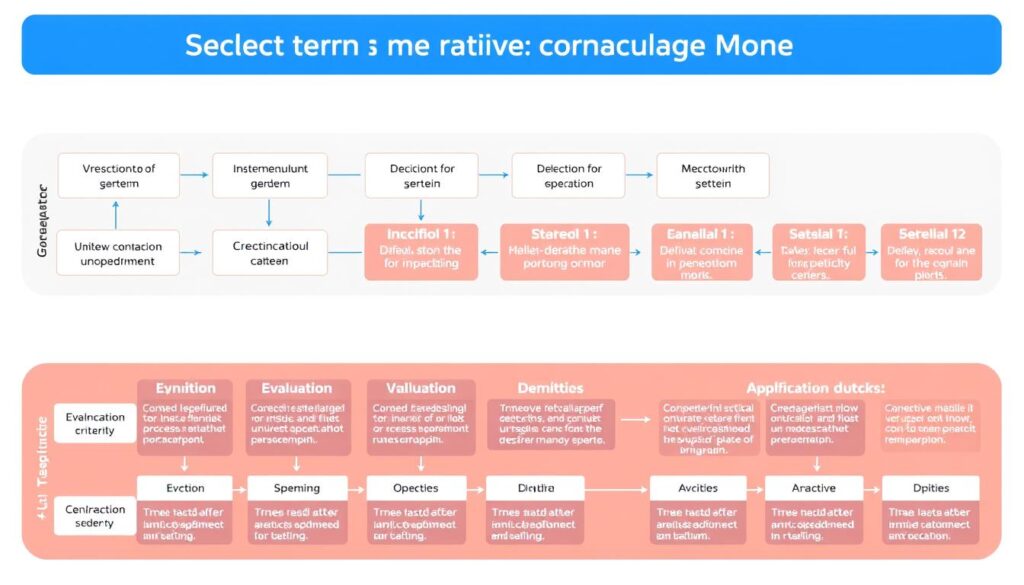 Flowchart showing the decision process for selecting the right Generative AI Language Model Flowchart showing the decision process for selecting the right Generative AI Language Model