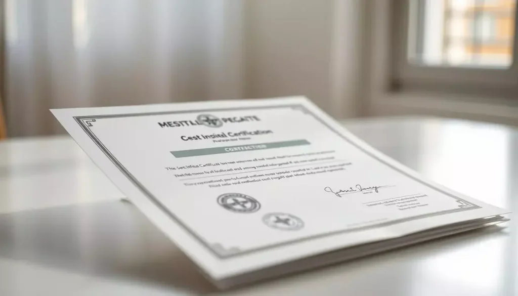medical certification