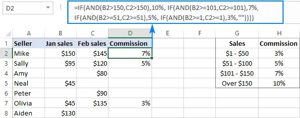 nested if and statement