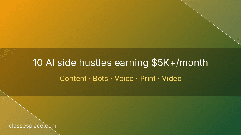 AI side hustle ideas 2026