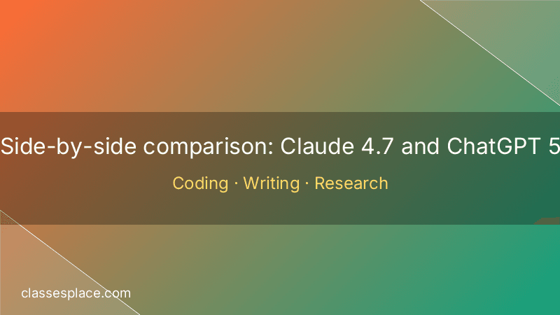 Claude 4.7 vs ChatGPT 5 head-to-head comparison