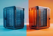 Two cloud computing servers side by side comparison AWS Azure