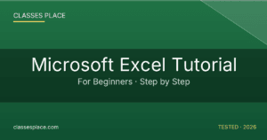 Microsoft Excel Tutorial