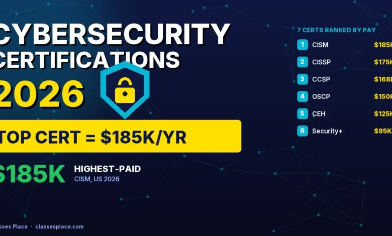 Highest-paying cybersecurity certifications 2026 ranked: CISM 85K, CISSP, CCSP, OSCP, CEH, Security+
