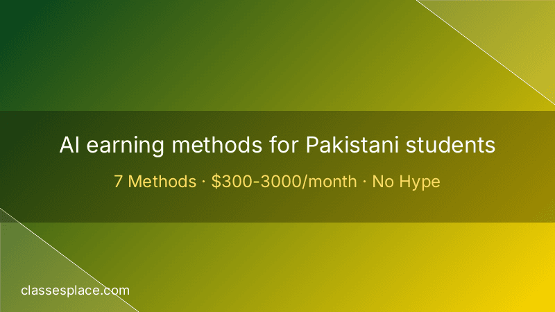 Earn money with AI in Pakistan